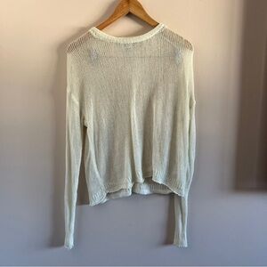 Bella Flori x Princess Polly Sheer White Sweater | S/M | Lightweight